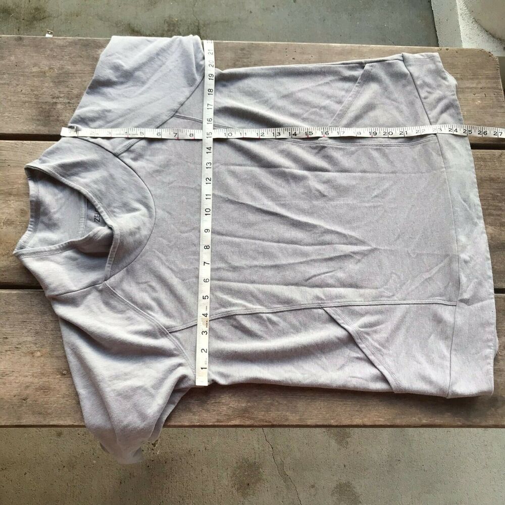 Zelos Activewear Womens Sweatshirt Size Medium Gray Slouchy Pockets Thumbholes‎ - Picture 6 of 9